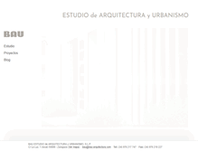 Tablet Screenshot of bau-arquitectura.com